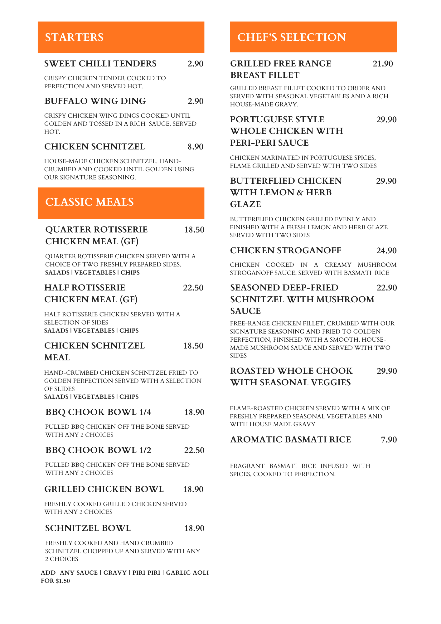 Menu Page 1